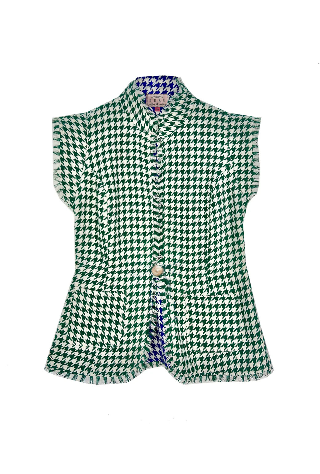 BURU x Mary Orton Reversible Vest - Houndstooth | Shop BURU