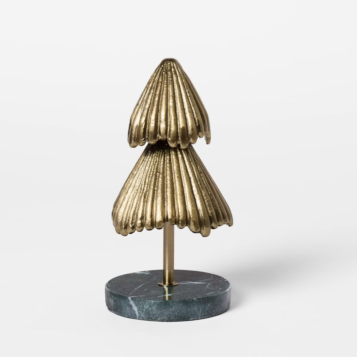 Metal Christmas Tree with Marble Base Gold - Threshold™ designed with Studio McGee | Target