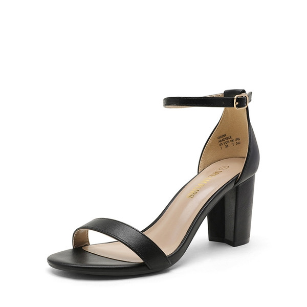 Open Toe Pump Chunky Heel Sandals | Dream Pairs