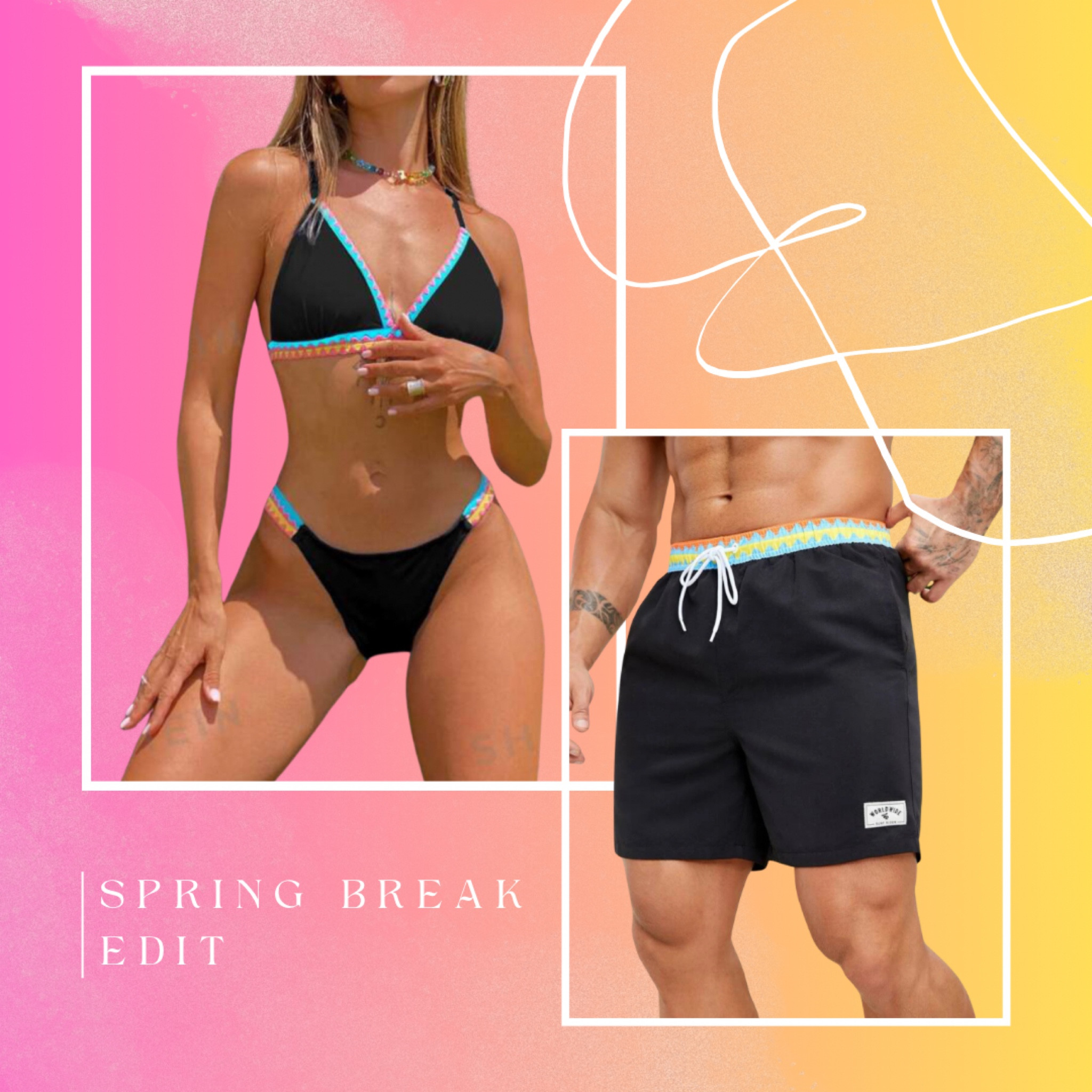 SPRING BREAK EDIT
Couples matching swimsuits pt.5

#LTKSpringSale #LTKfindsunder50 #LTKtravel
