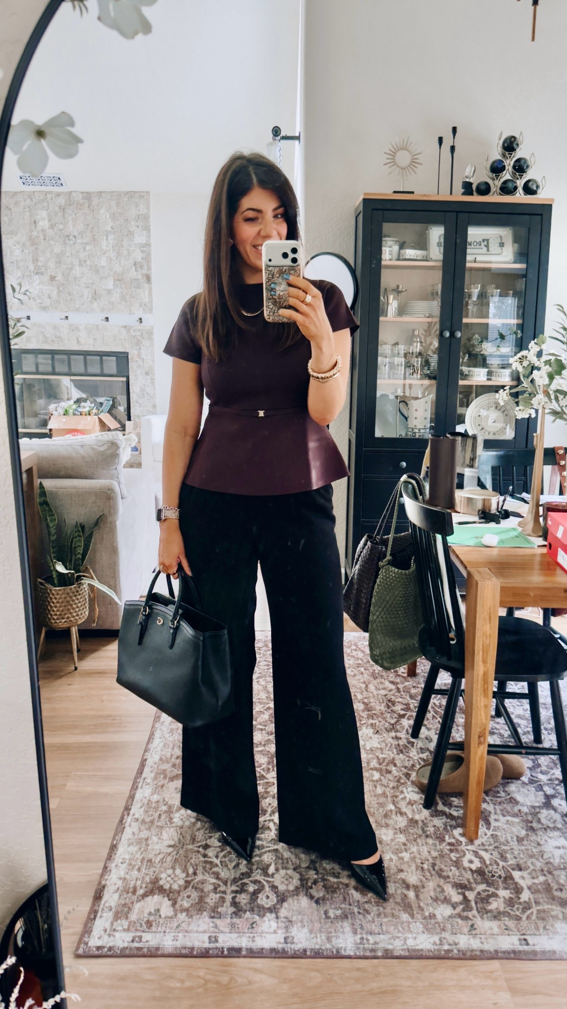 What I wore to work today
Love the slight peplum with the wide leg trouser!
Short sleeve sweater-medium
Wide leg trouser-29 curvy long 


#LTKWorkwear #LTKOver40 #LTKMidsize