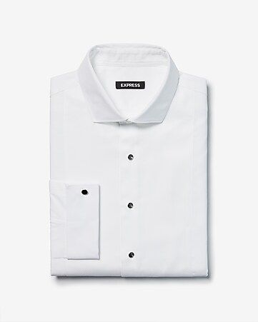 extra slim half bib tuxedo dress shirt | Express