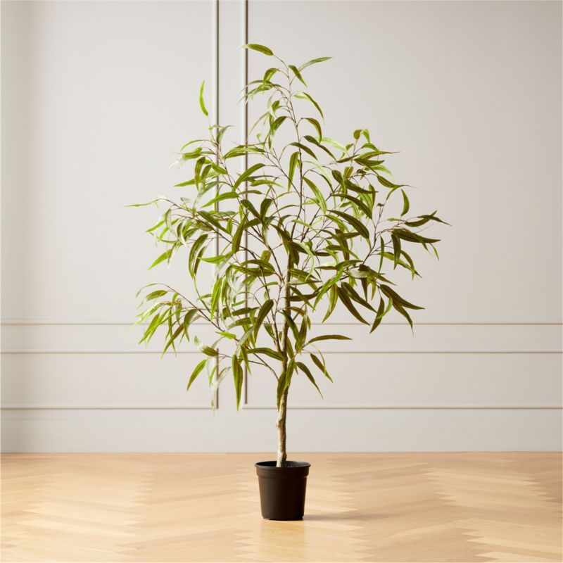Faux Potted Eucalyptus Tree 5'CB2 Exclusive In stock and ready for delivery to ZIP code   97201 ... | CB2