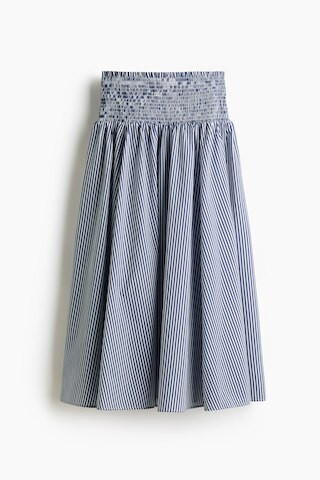 H & M - Smocked-Waist Skirt - Blue | H&M (US + CA)