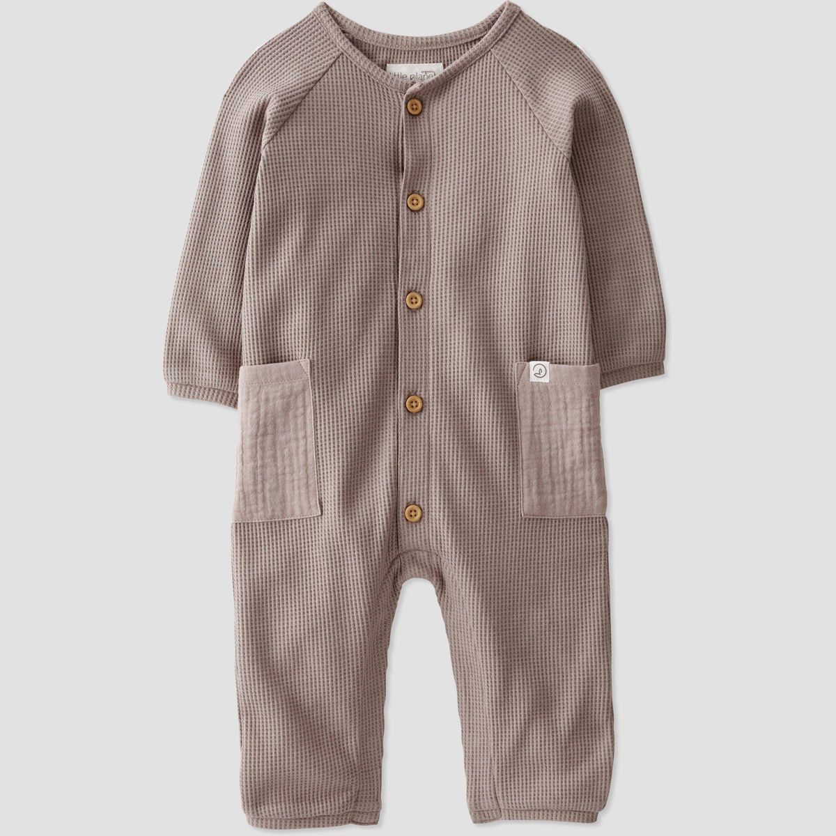 Little Planet by Carter’s Baby Waffle Washed Jumpsuit - Beige | Target