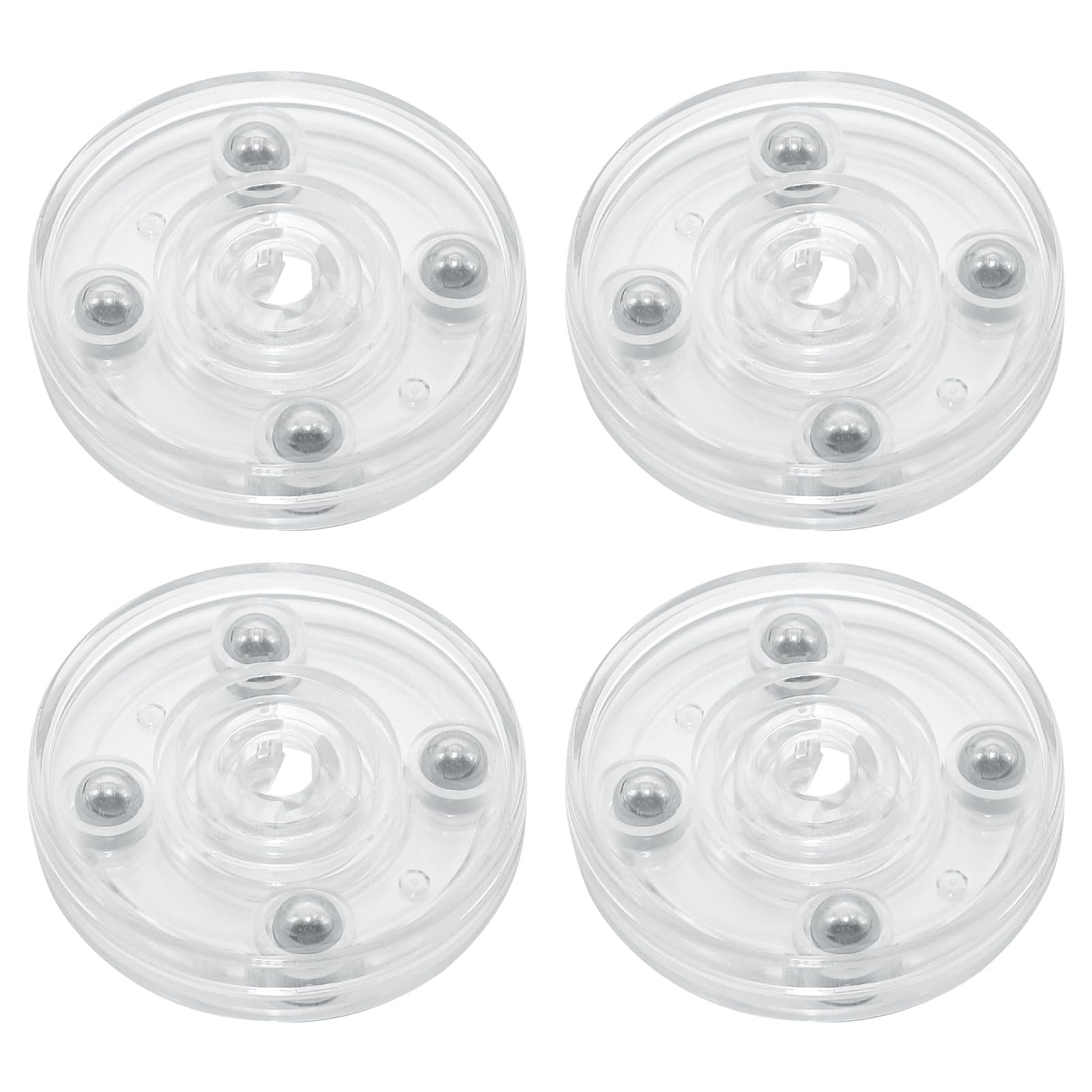 4 Pcs Clear 2 inch Acrylic Lazy Susan Rotating Turntable Organizer Bearings - Round Swivel Plate ... | Amazon (US)