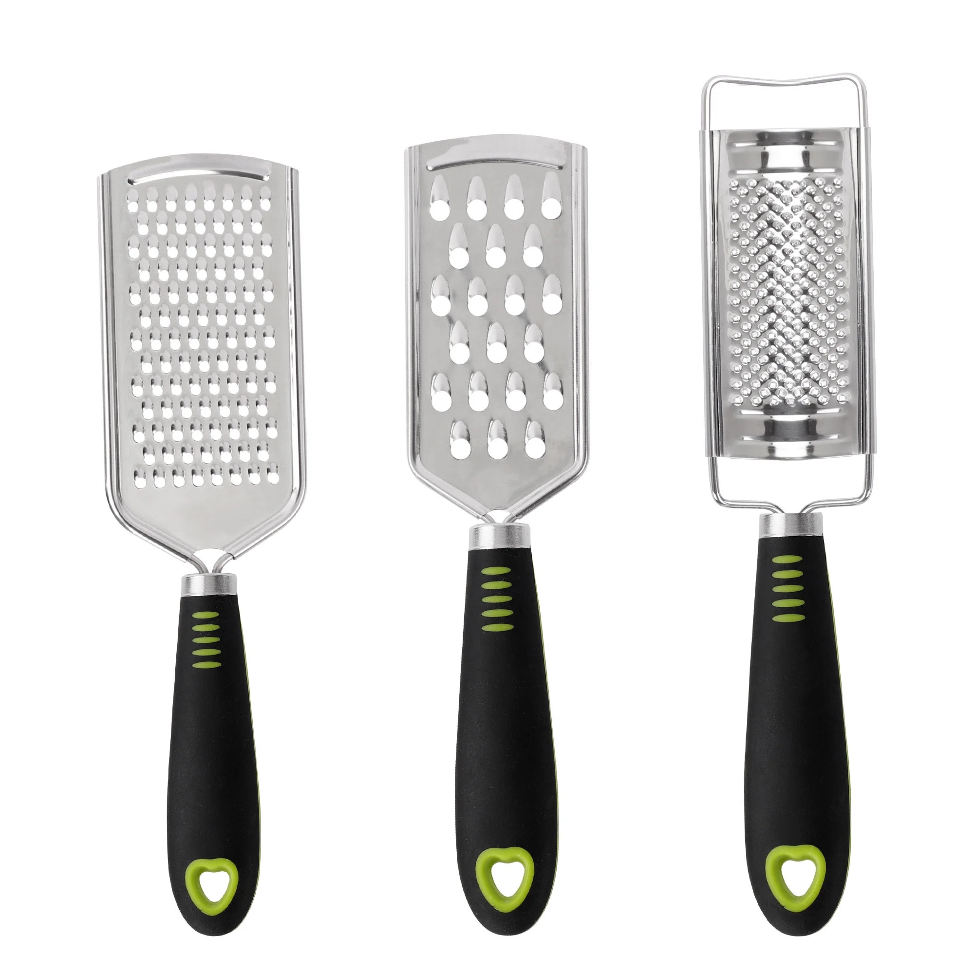 Unique Bargains Stainless Steel Cheese Graters Set, Handheld Lemon Zester 3-Piece | Walmart (US)