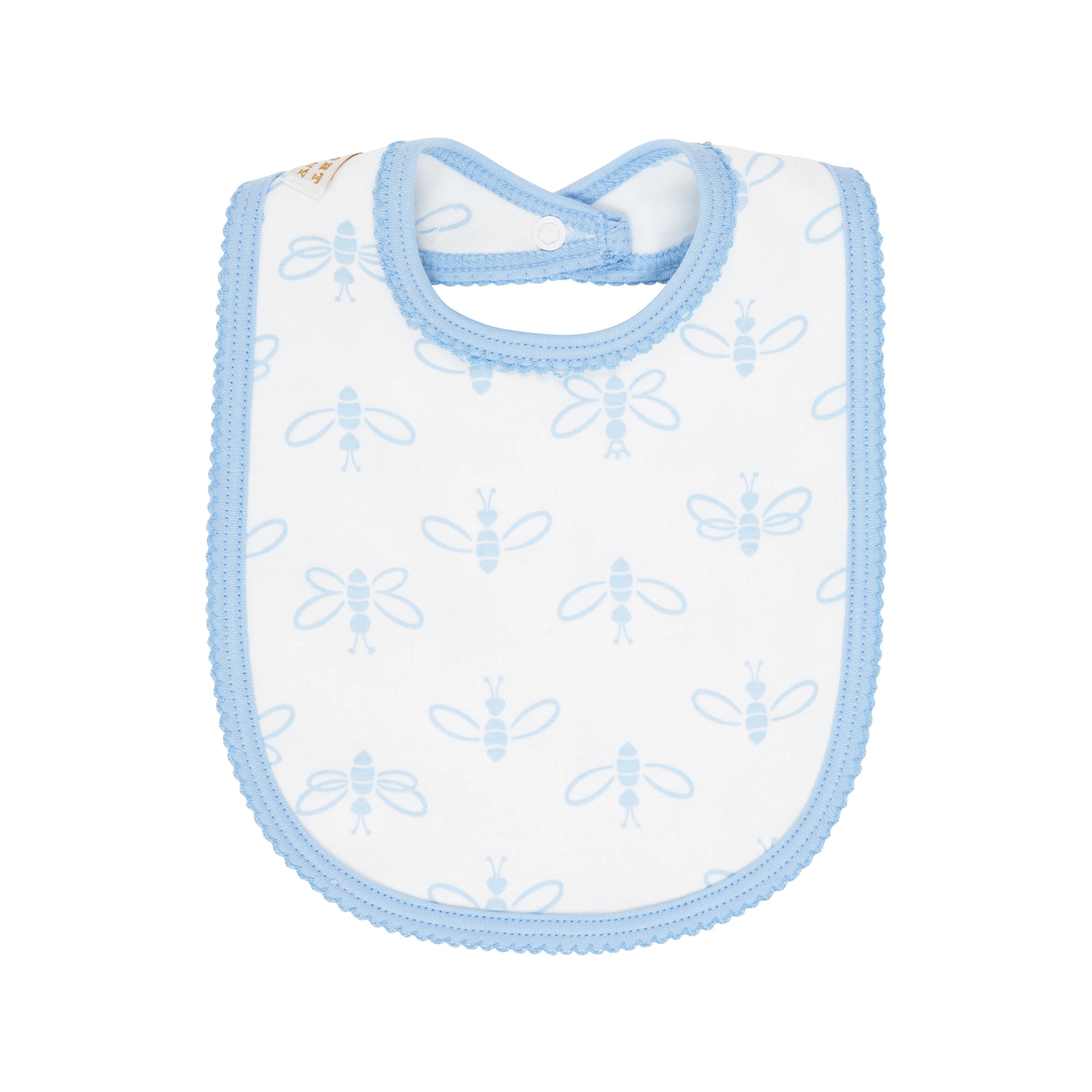 Burp Me Bib - Sweet As Can Bee with Beale Street Blue | The Beaufort Bonnet Company
