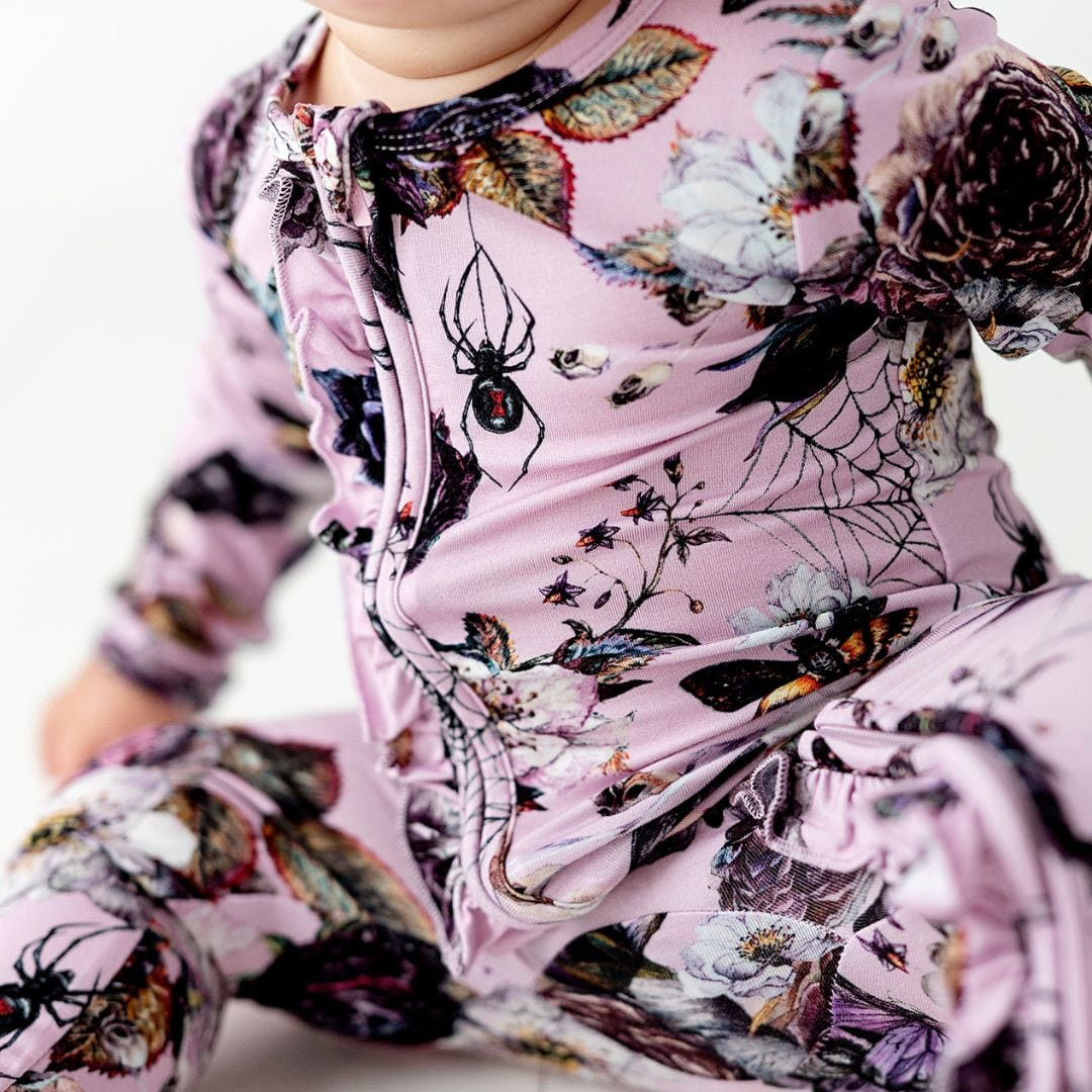 BOOquet Of Roses Ruffle Footie- FINAL SALE | Bums & Roses