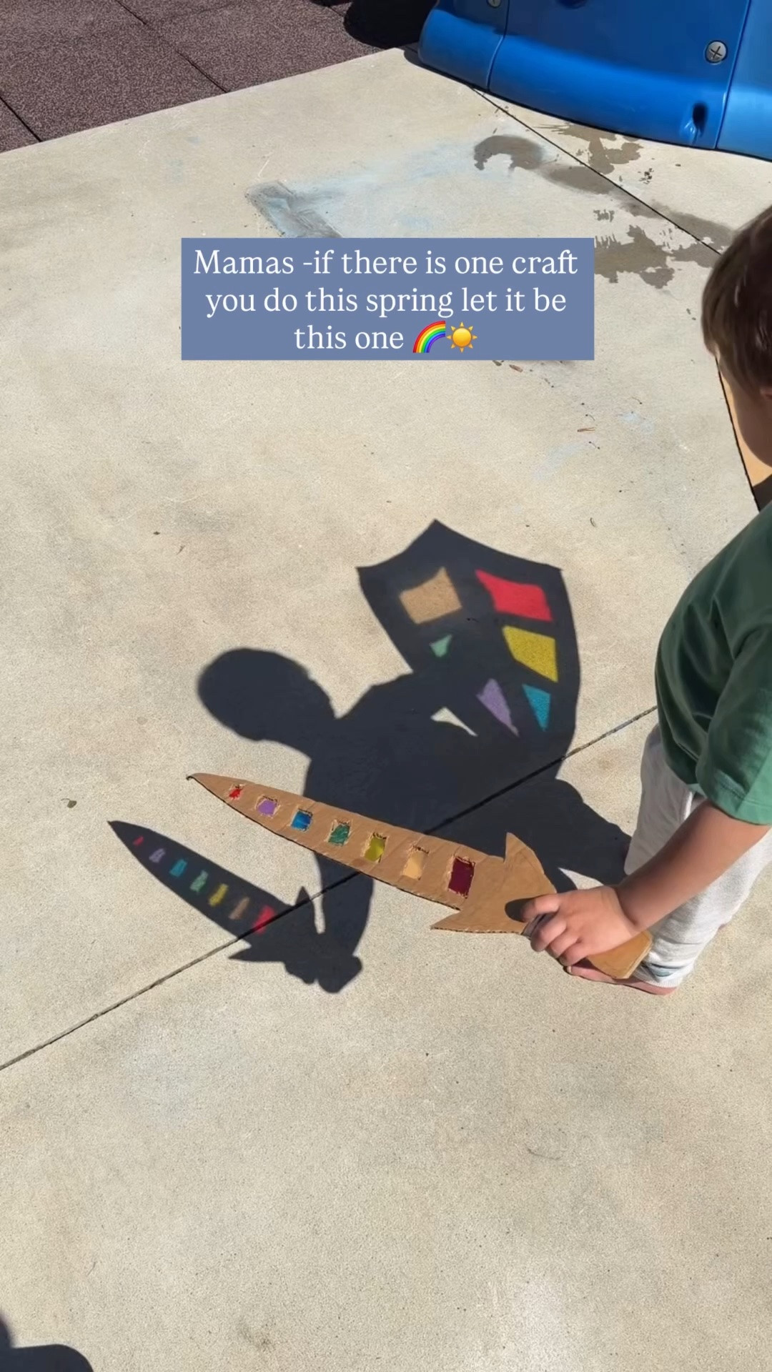 Last time we shared the butterfly wings that I made for my daughter, and you guys loved it! Here is the sword and shield that I made for my son! This craft is so easy and it turns any sidewalk into a rainbow 🌈 

#craftymom

#LTKmomlife #LTKKids #LTKBaby