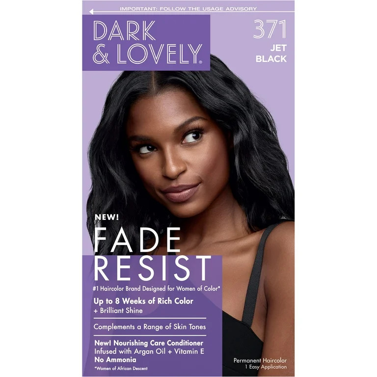 SoftSheen-Carson Dark and Lovely Fade Resist Hair Color, 371 Jet Black | Walmart (US)