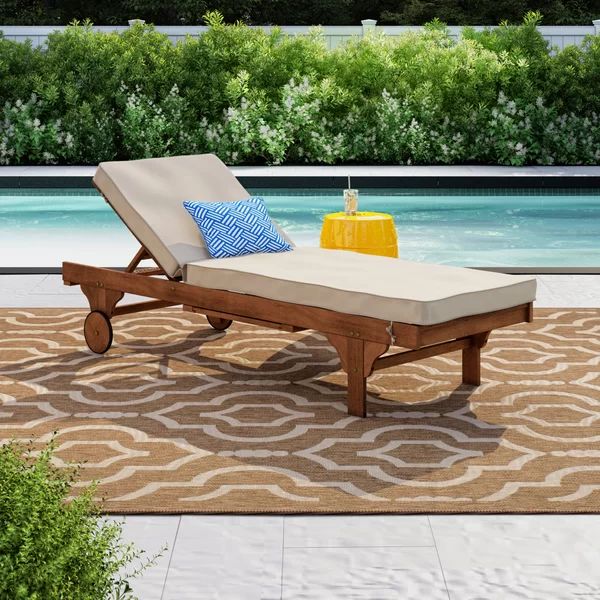 Alvah Reclining Chaise Lounge with Cushion | Wayfair North America