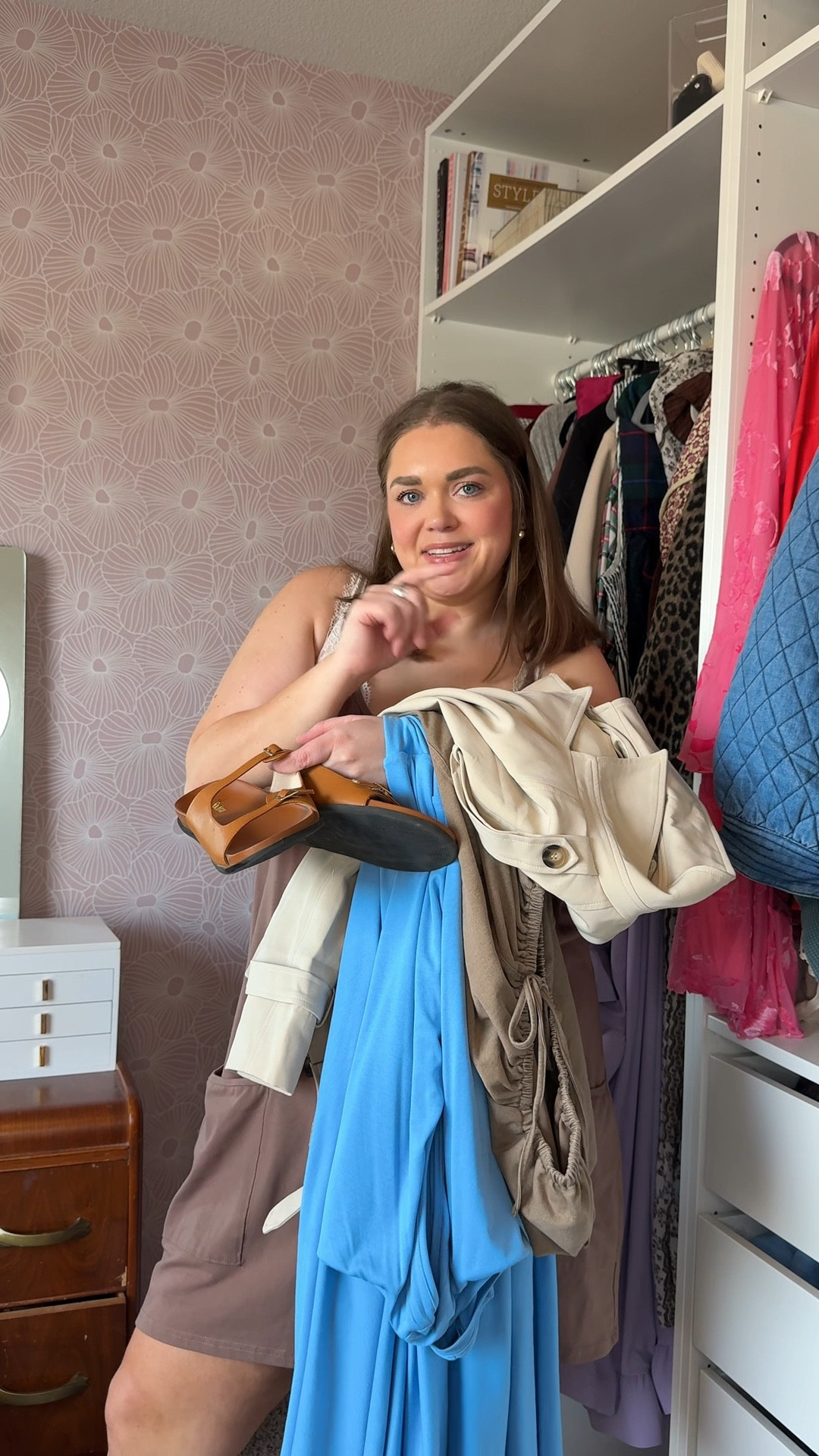 Amazon spring favorites from last year that I wore a ton! Wearing xl in blue dress, xxl in brown dresses, and xxl in cropped trench jacket but could size down  

#LTKPlusSize