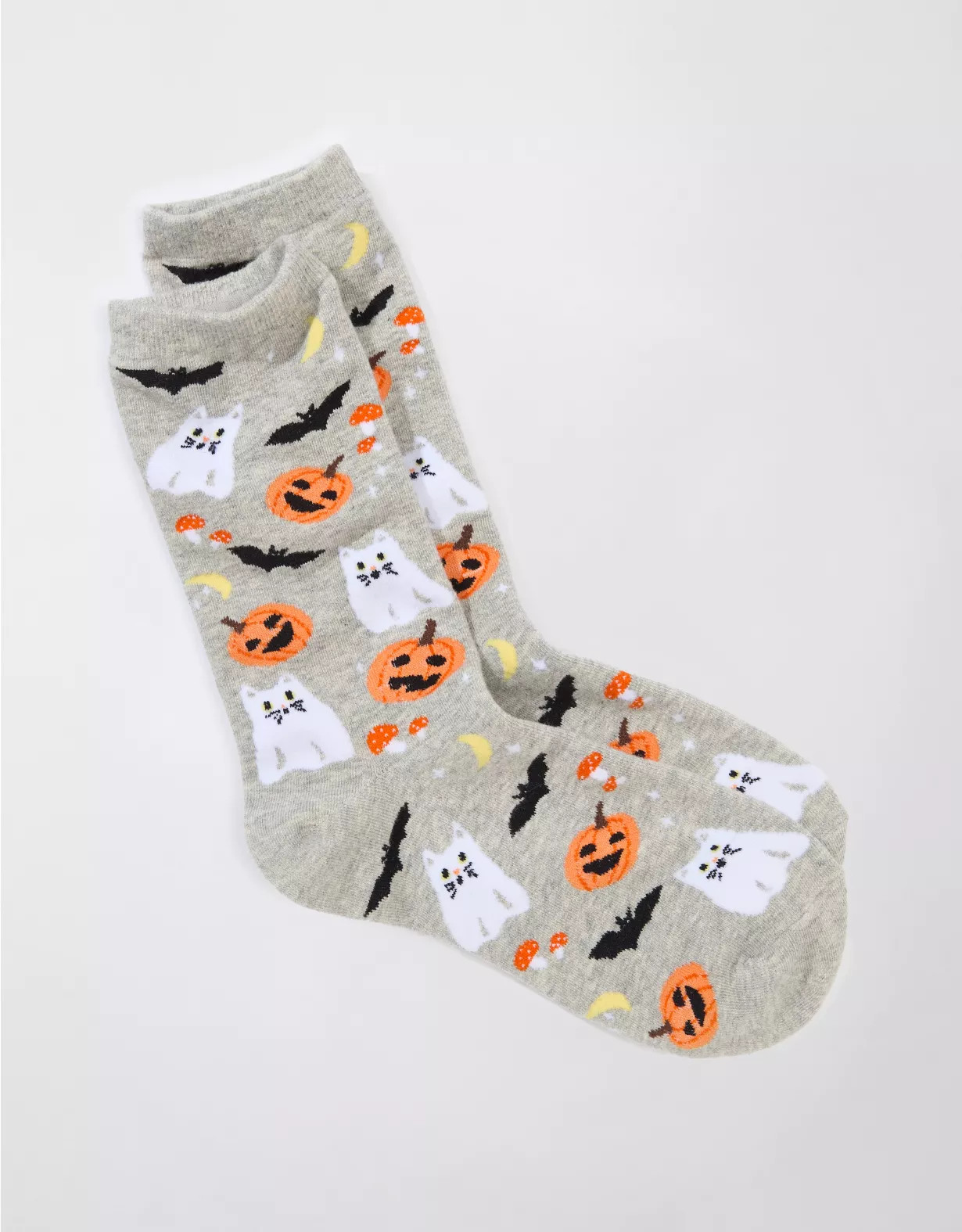 AE Cat Ghost + Pumpkin Crew Socks | American Eagle Outfitters (US & CA)