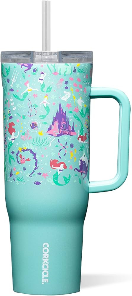 Corkcicle Cruiser Insulated Tumbler with Handle & Straw - Keeps Beverages Cold 20 Hours - Triple ... | Amazon (US)