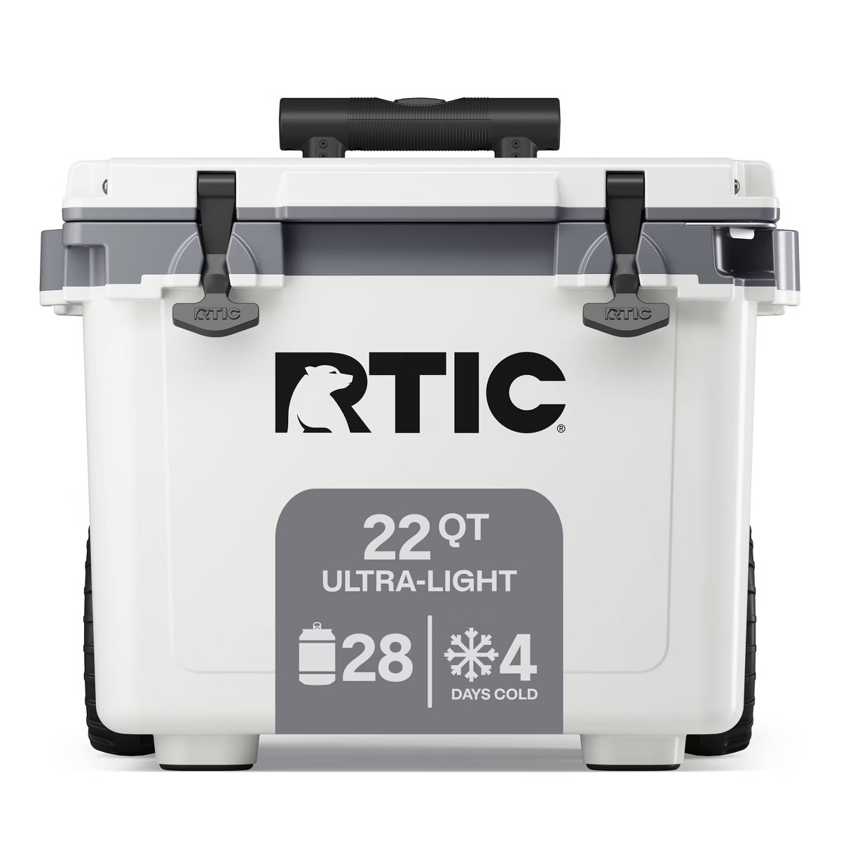 RTIC Outdoors 22qt Ultra Light Wheeled Hard Sided Cooler - White: Polypropylene Construction | Target