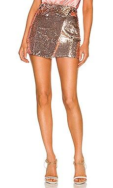 superdown Sonya Mini Skirt in Rose Gold from Revolve.com | Revolve Clothing (Global)