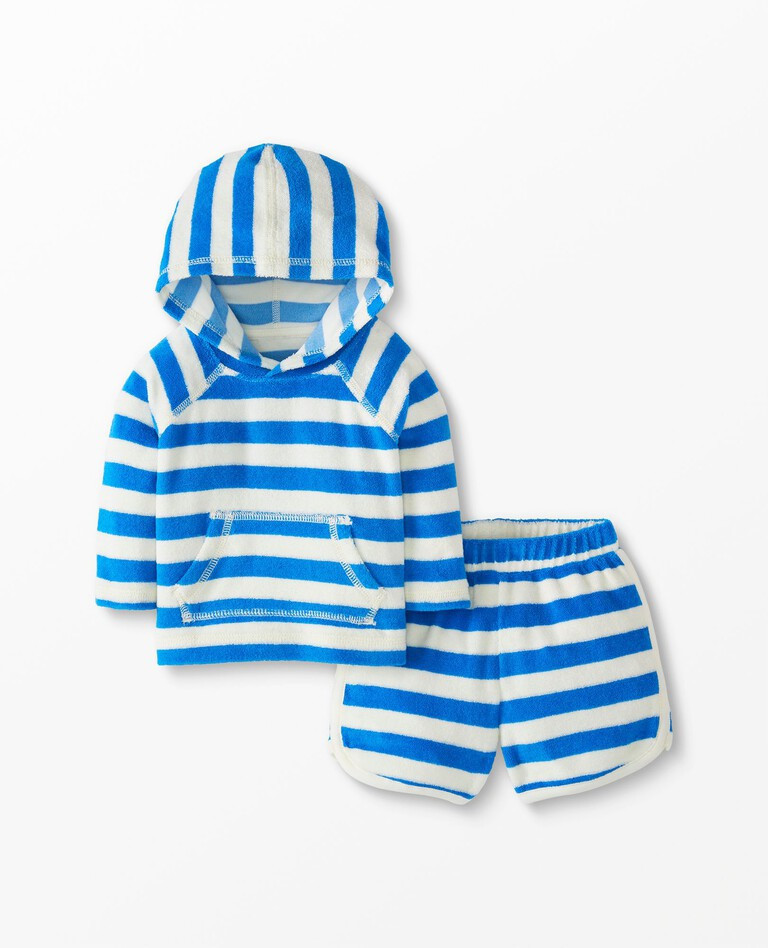Baby Print Loop Terry Hoodie & Shorts Set | Hanna Andersson
