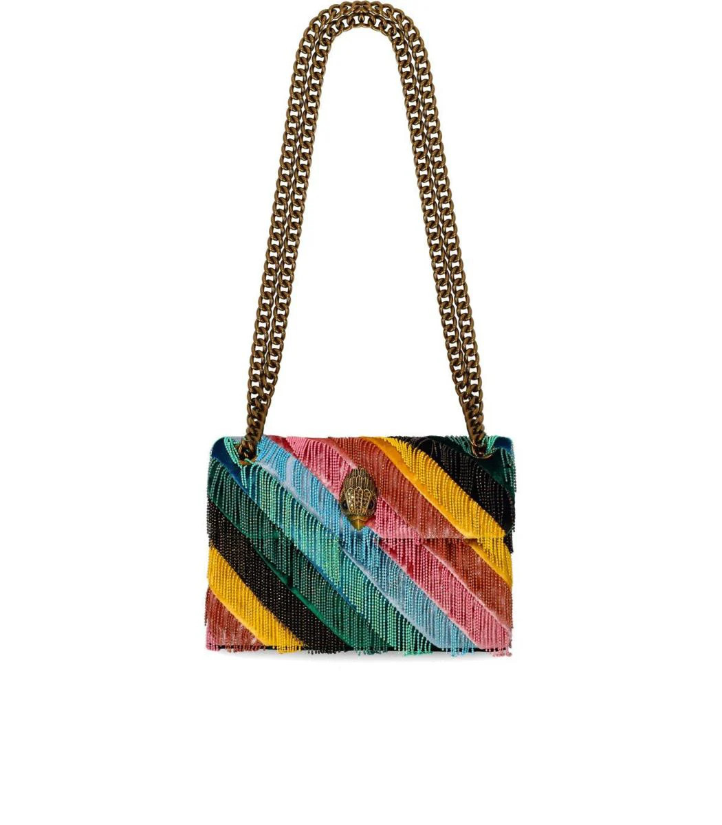 Kurt Geiger London Mini Kensington Fringes Multicolored Crossbody Bag | Baltini