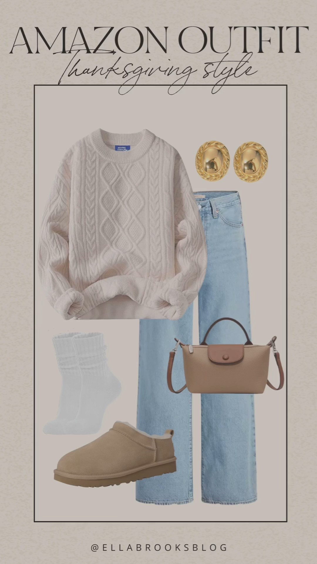 Amazon Thanksgiving outfit inspo!

Fall outfit, Amazon fashion, cable knit sweater, wide leg jeans, Ugg Sherpa boots

#LTKStyleTip #LTKHoliday #LTKSeasonal