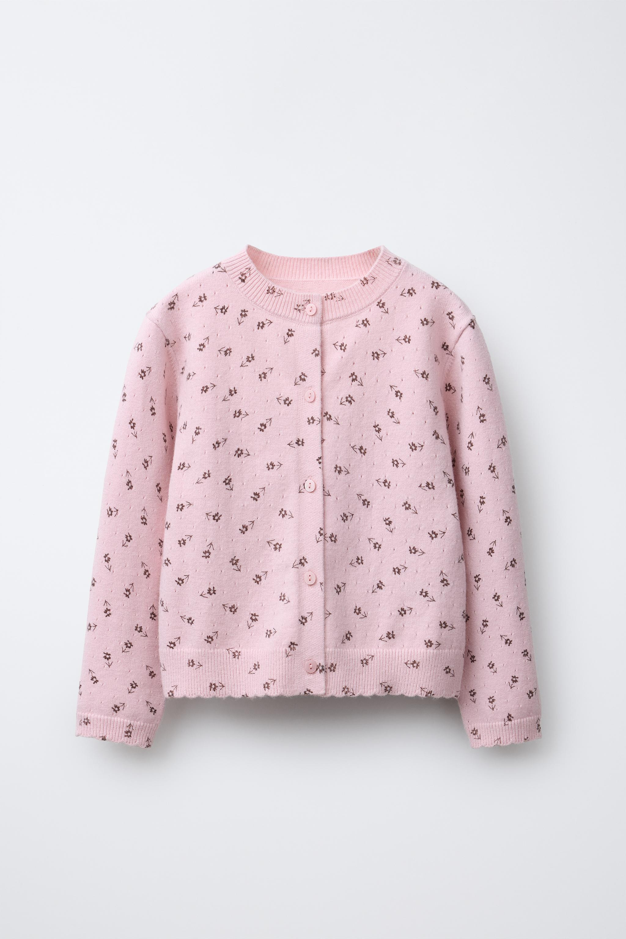 FLORAL KNIT CARDIGAN | Zara US
