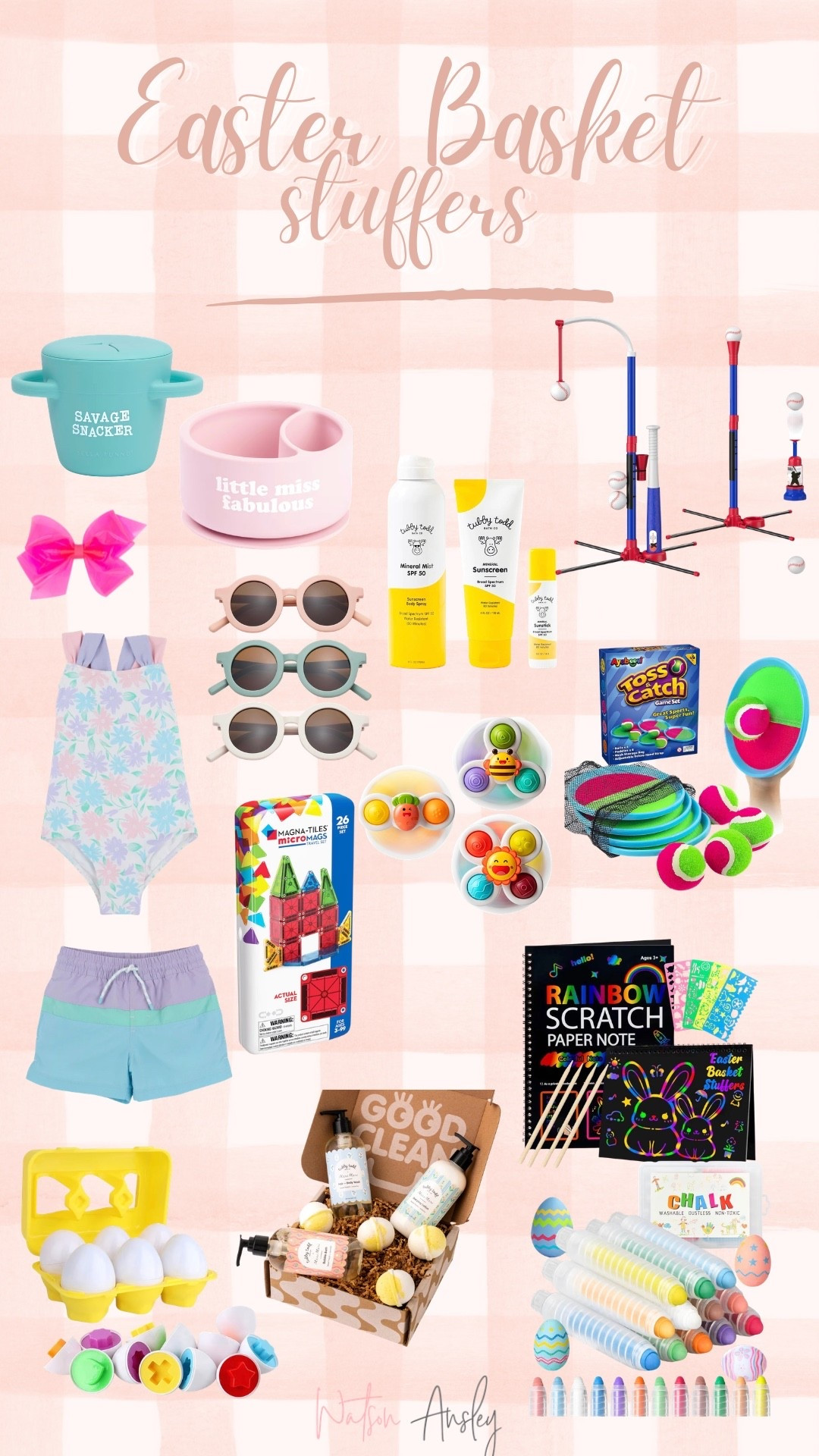 Shop Easter Basket Stuffers for your babies, kids and toddlers here!

Easter | basket | swim | trunks | suit | bow | water | outdoors | toys | sunnies | sunglasses | baseball | t-ball | tubby todd | bath | soap | hair + body wash | sunscreen | airplane toys | suction | spinner | howl | cup | snack cup | baby | magna tiles | magnet
| velcro | throw | spring | gifts | amazon | sale


#LTKSaleAlert #LTKSeasonal #LTKKids