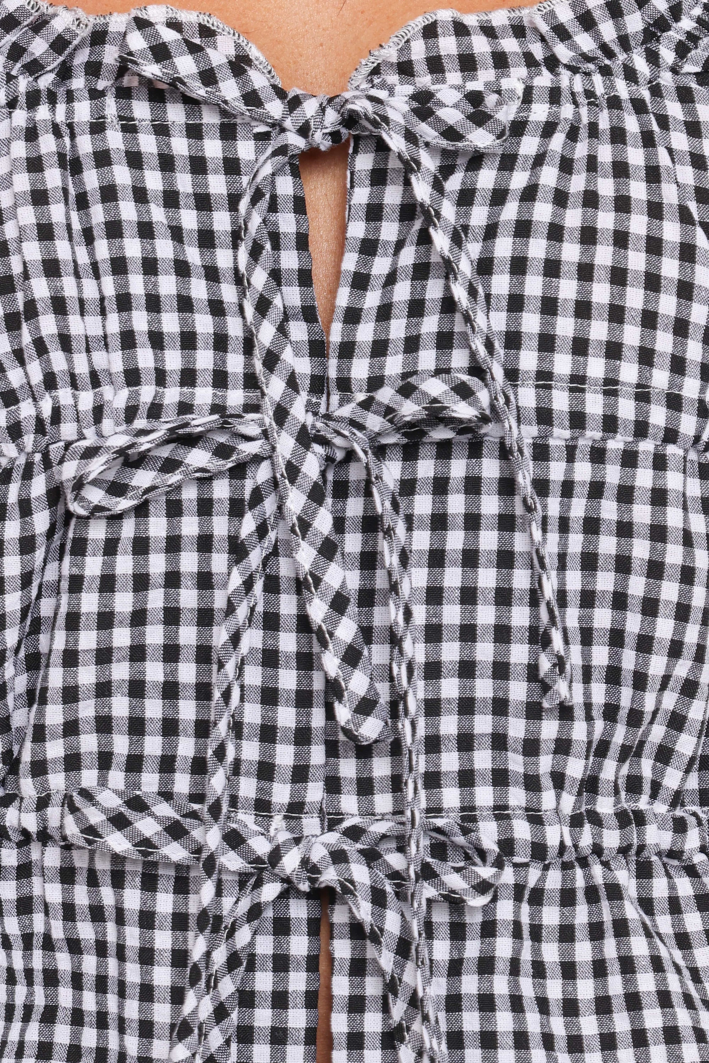 Harper Top - Black Gingham | Petal & Pup (US)