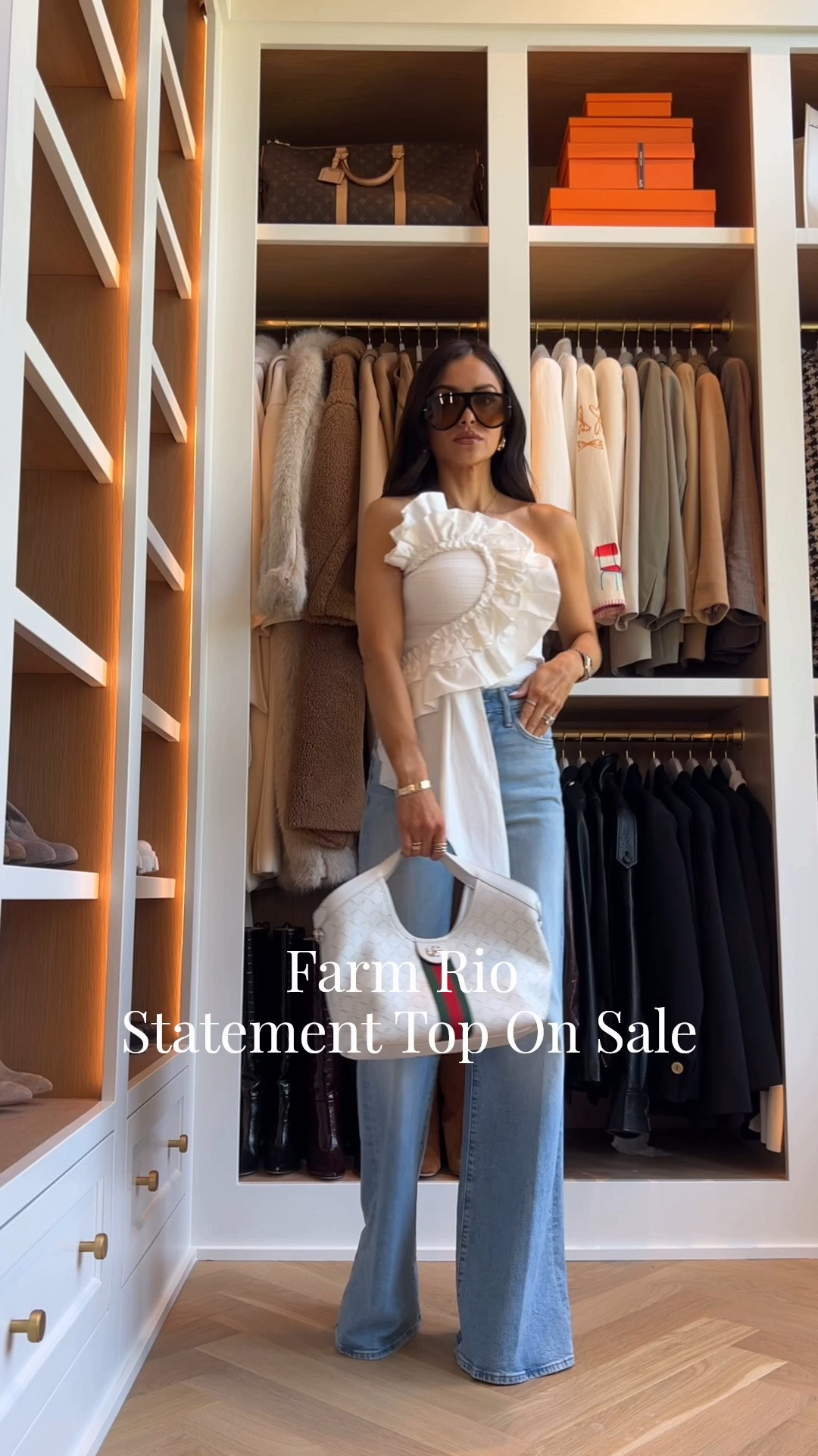 Shopbop fall savings event
Save 15-25% off my mother jeans 
Wearing a 23
Farm rio top on sale

#LTKSaleAlert #LTKSeasonal #LTKOver40