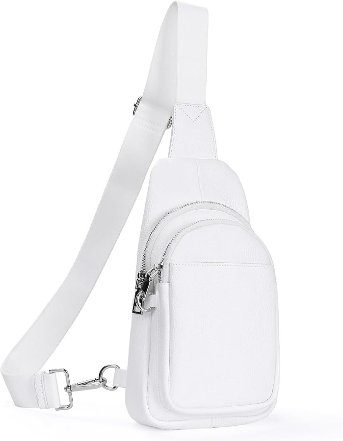 befen Genuine Leather Small Sling Bag for Women Anti-Theft Crossbody Chest Bags Fanny Packs for T... | Amazon (US)