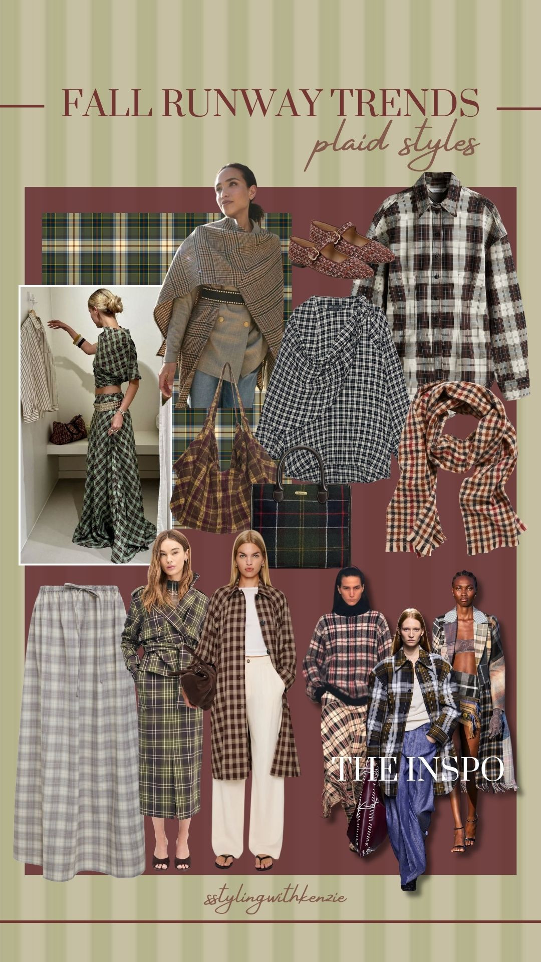 FALL RUNWAY TRENDS | PLAID STYLES 

 #LTKNYFW #LTKSeasonal #LTKFindsUnder100
