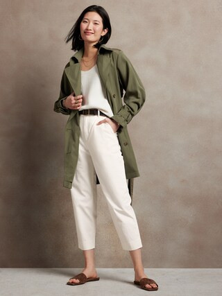 High-Rise Crop Chino | Banana Republic Factory
