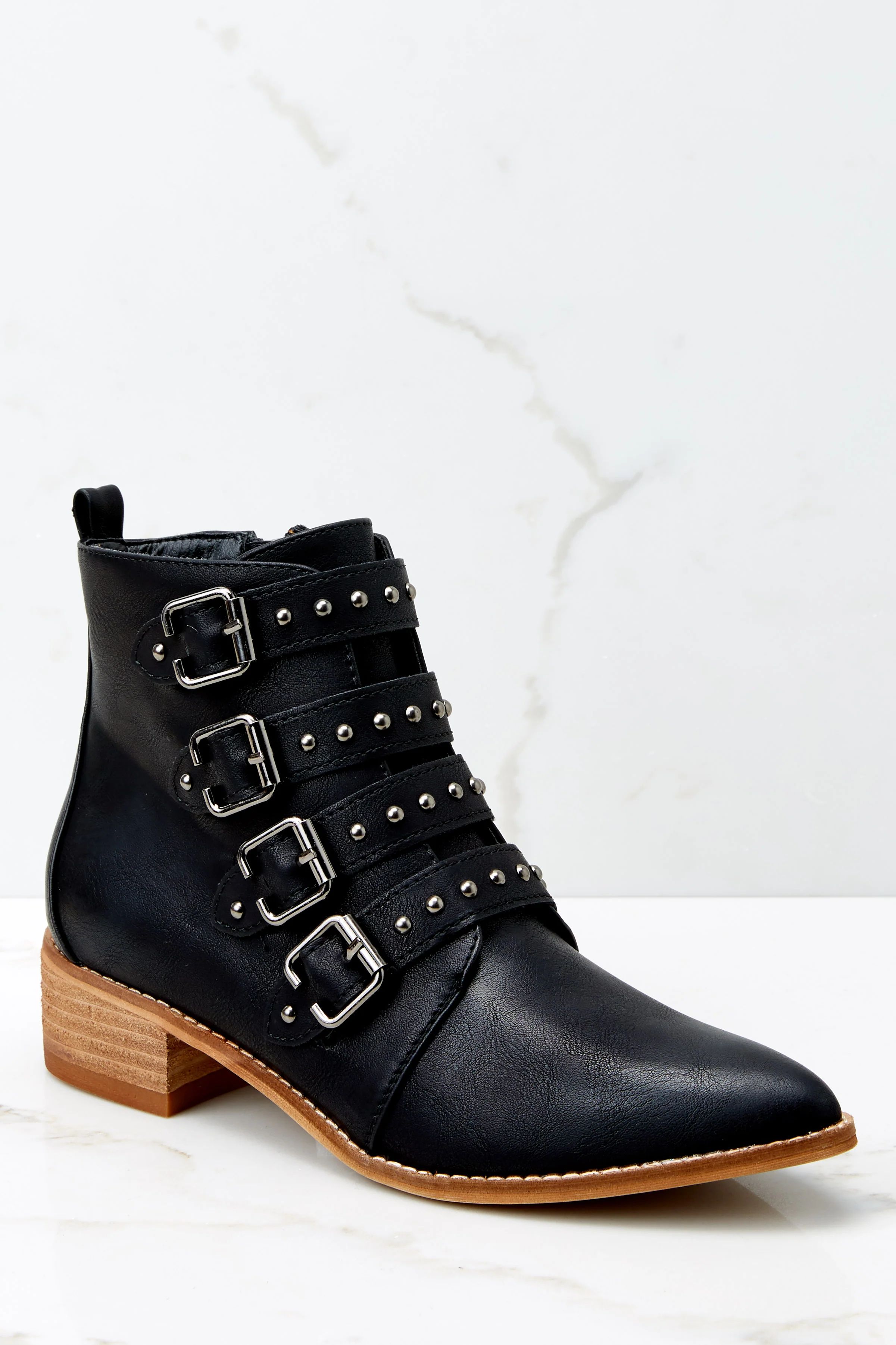 City Girl Black Ankle Boots | Red Dress 