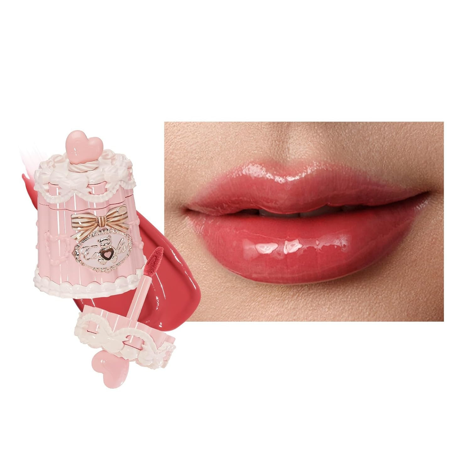 Flower Knows The Sweetie Bear Coating Lip Jelly, Juicy Cherry Rose | Amazon (US)