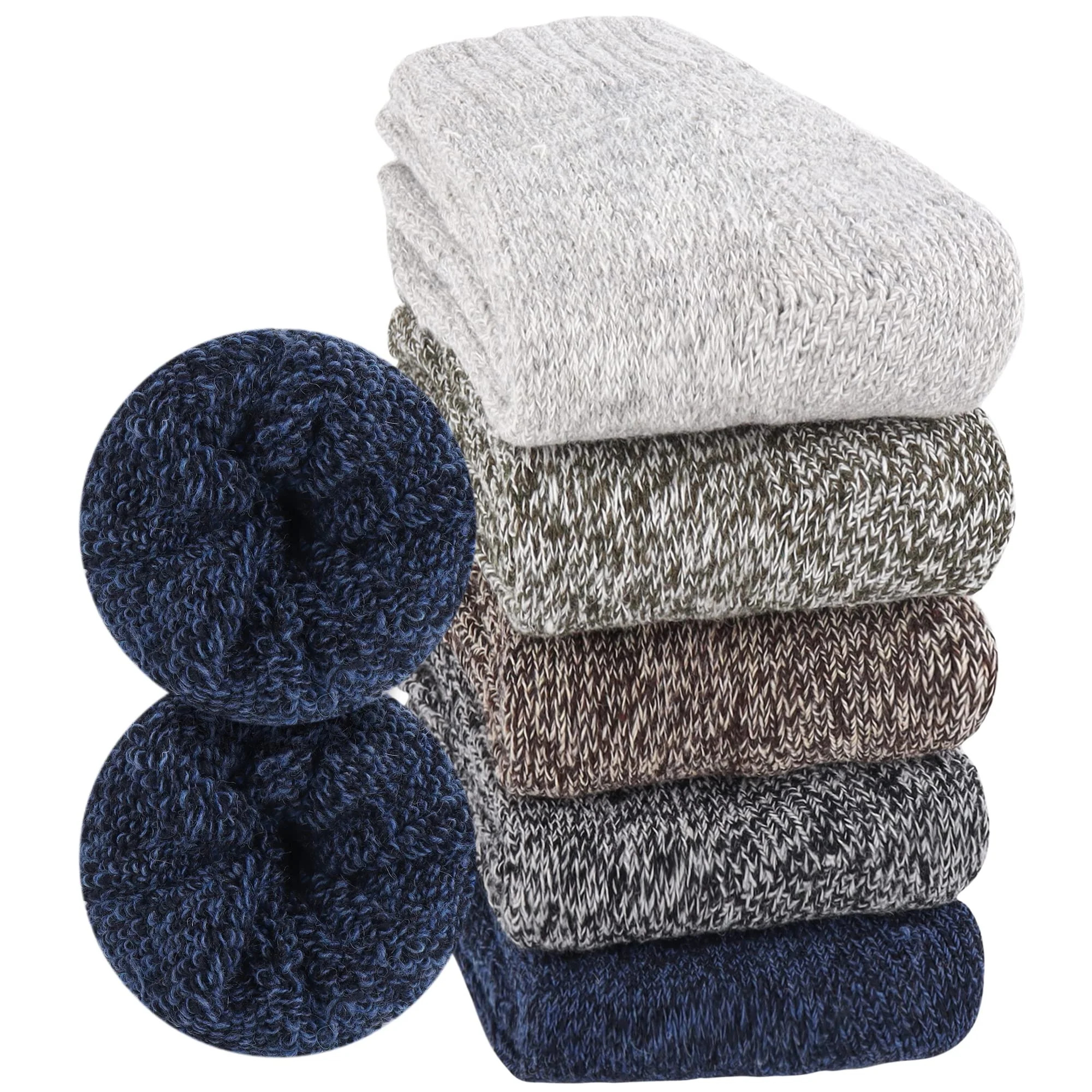 Moyel Wool Socks for Women Warm Socks Women’s Winter Thermal Socks Womens Cozy Thick Socks Gift... | Walmart (US)