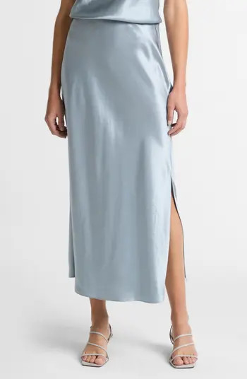 Vince Side Slit Matte Satin Slip Skirt | Nordstrom | Nordstrom
