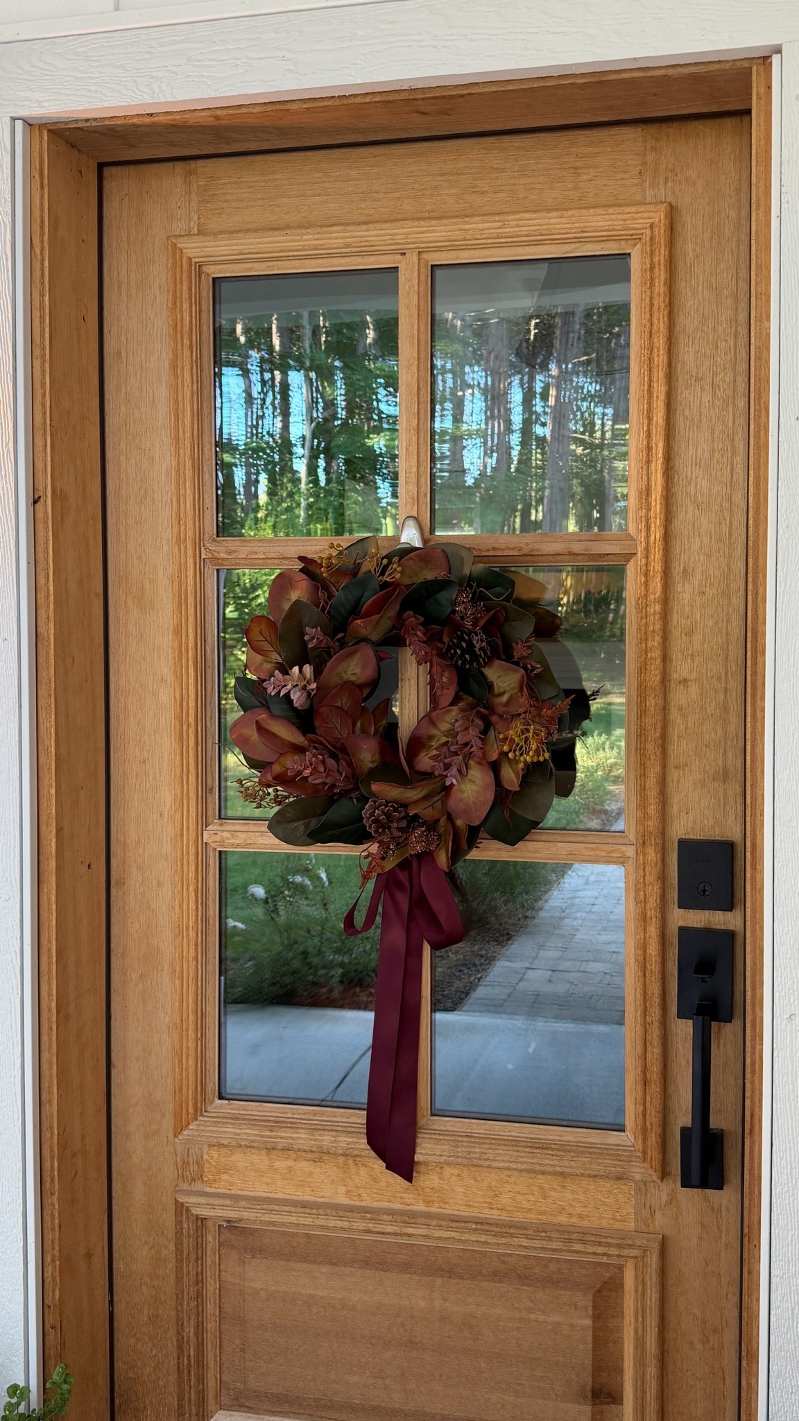 The prettiest fall wreath from Walmart! Only $25! I tied this ribbon from Tableshoppe co on it (from Christmas last year)

#LTKSeasonal #LTKHome