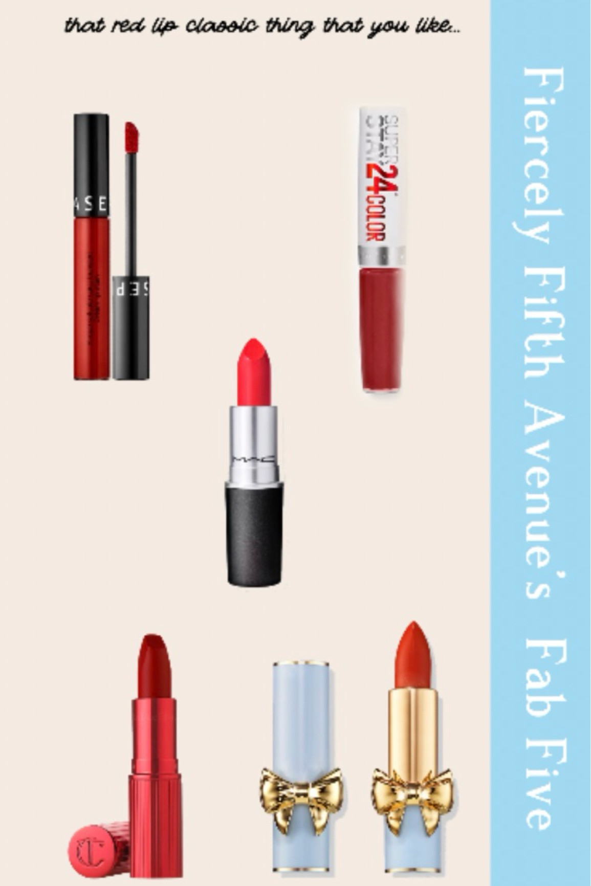 Five of my favorite red lips 👄 

#LTKBeauty