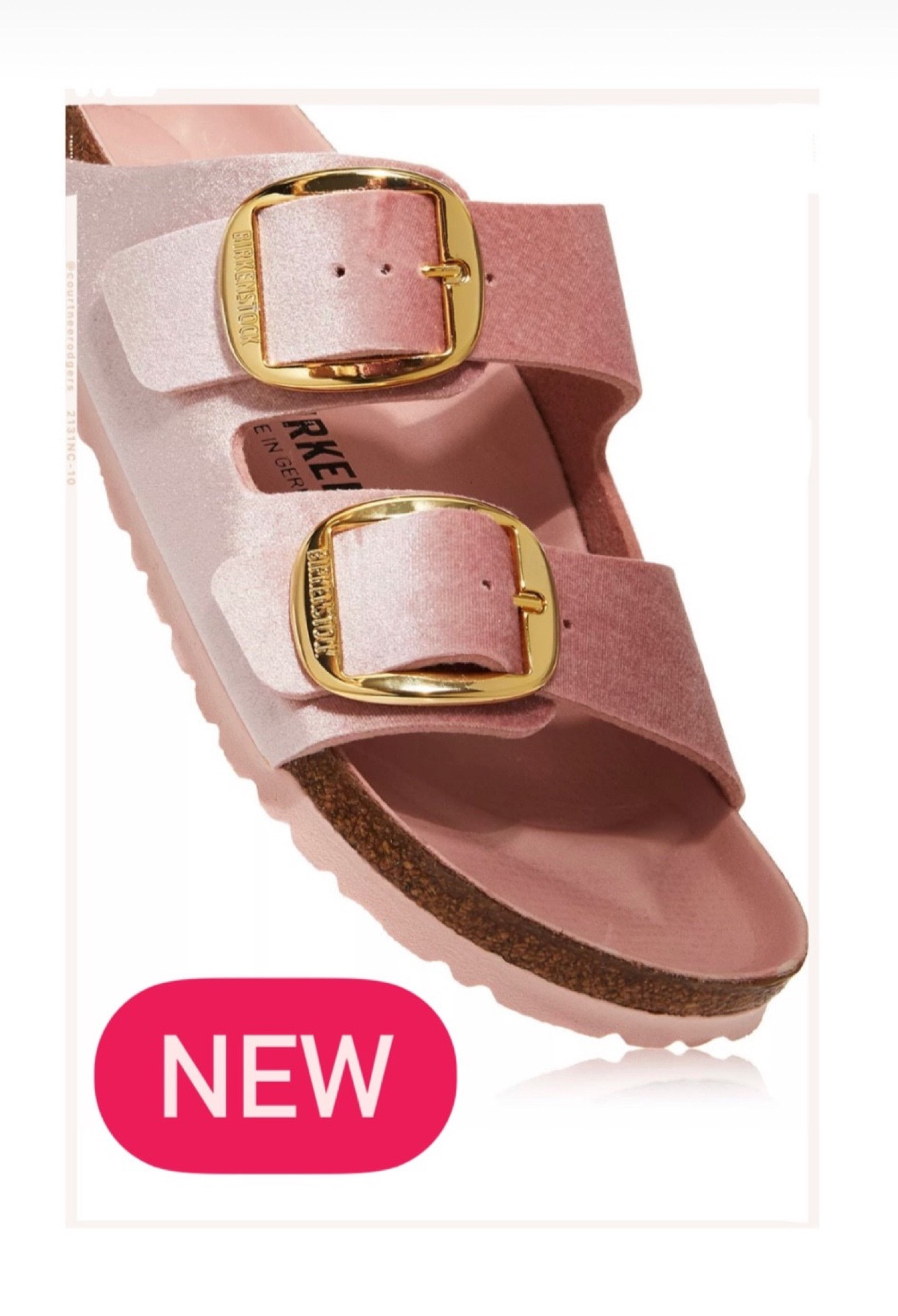 New velvet pink + gold Birkenstocks 💗 I’m a size 7.5 and I wear a size 7-7.5/38 in Birkenstocks 

Birkenstock, spring style, new arrival, best seller, sandals 

#LTKshoecrush #LTKSeasonal #LTKstyletip