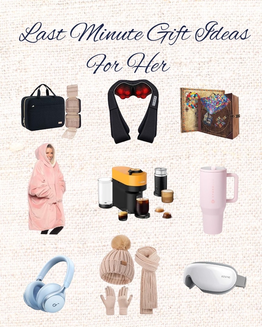 Last minute gift ideas for Her. Whether it’s for your sister, mom, aunt or grandma here are some last minute gift ideas to get delivered in time for Christmas. 
Delivery dates depend on location.

#LTKGiftGuide #LTKHoliday #LTKSeasonal