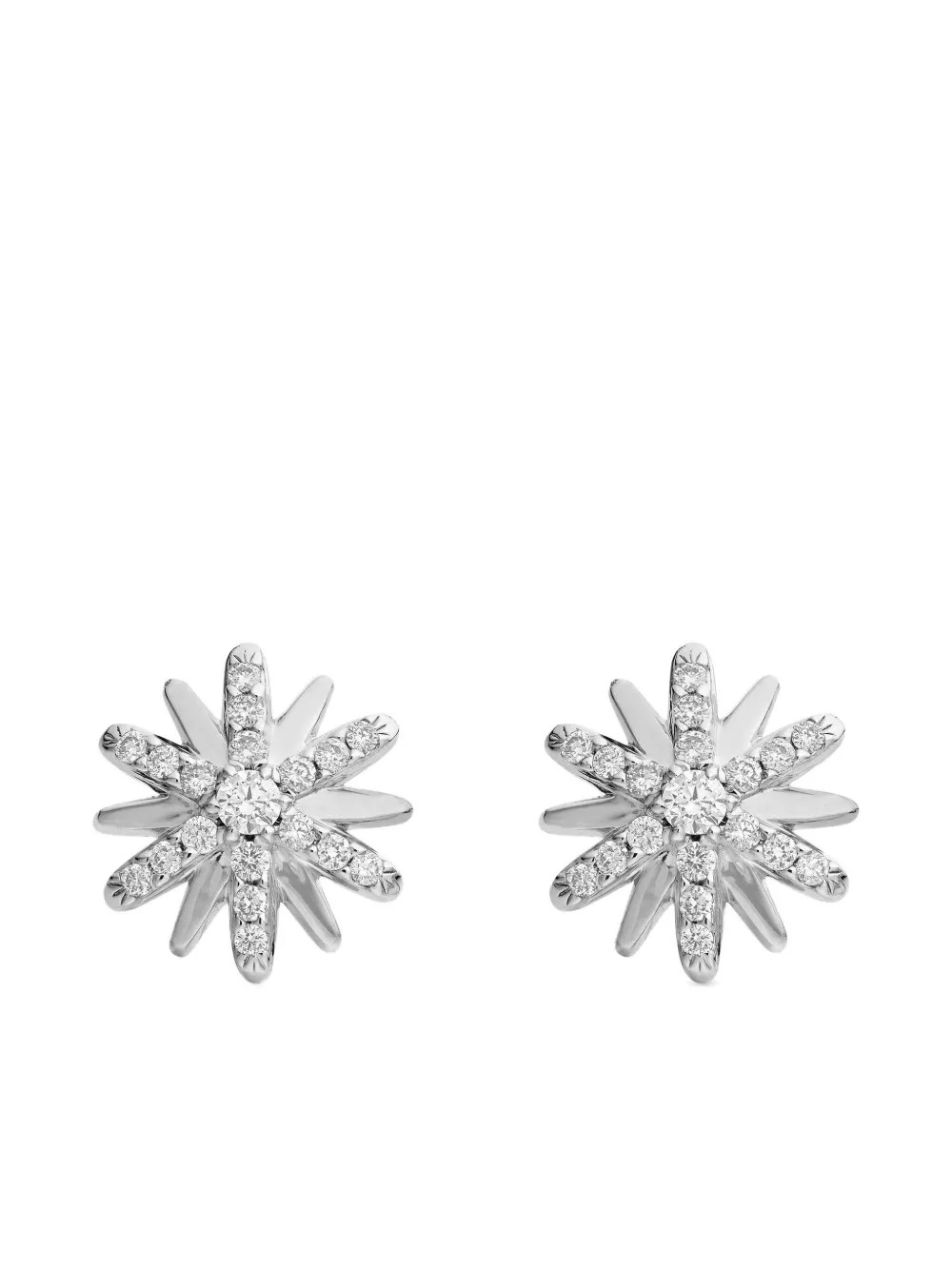 sterling silver Petite Starburst diamond stud earrings (10mm) | Farfetch Global