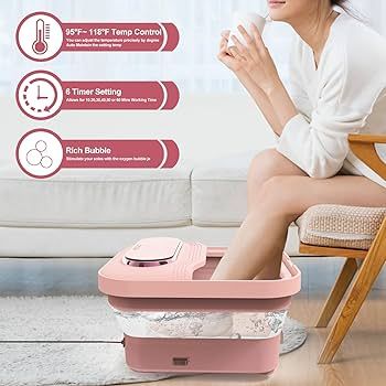 iFedio XL Touch Screen Collapsible Foot Spa with Heat, Bubble and Temperature Control, Foot Bath ... | Amazon (US)