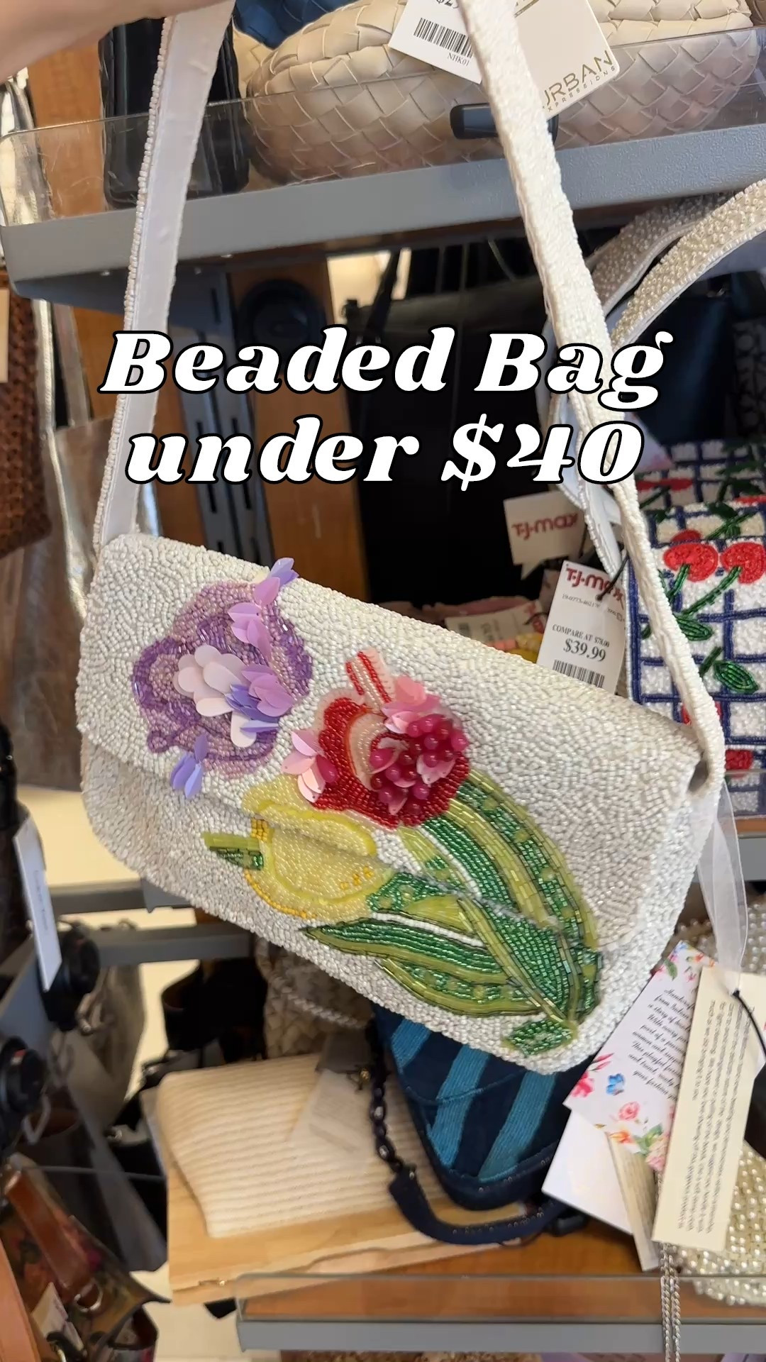 Beaded bag tulips and flowers 💐 Available online for under $40. Ive linked other beaded purses with similar style, all on sale under $40. 

Trending bags beaded embroidered floral bags. As seen on TikTok Marshall’s Tjmaxx haul.

#beadedbag #beadedpurse #tjmaxx #beadedbags

#LTKItBag #LTKSaleAlert #LTKFindsUnder50