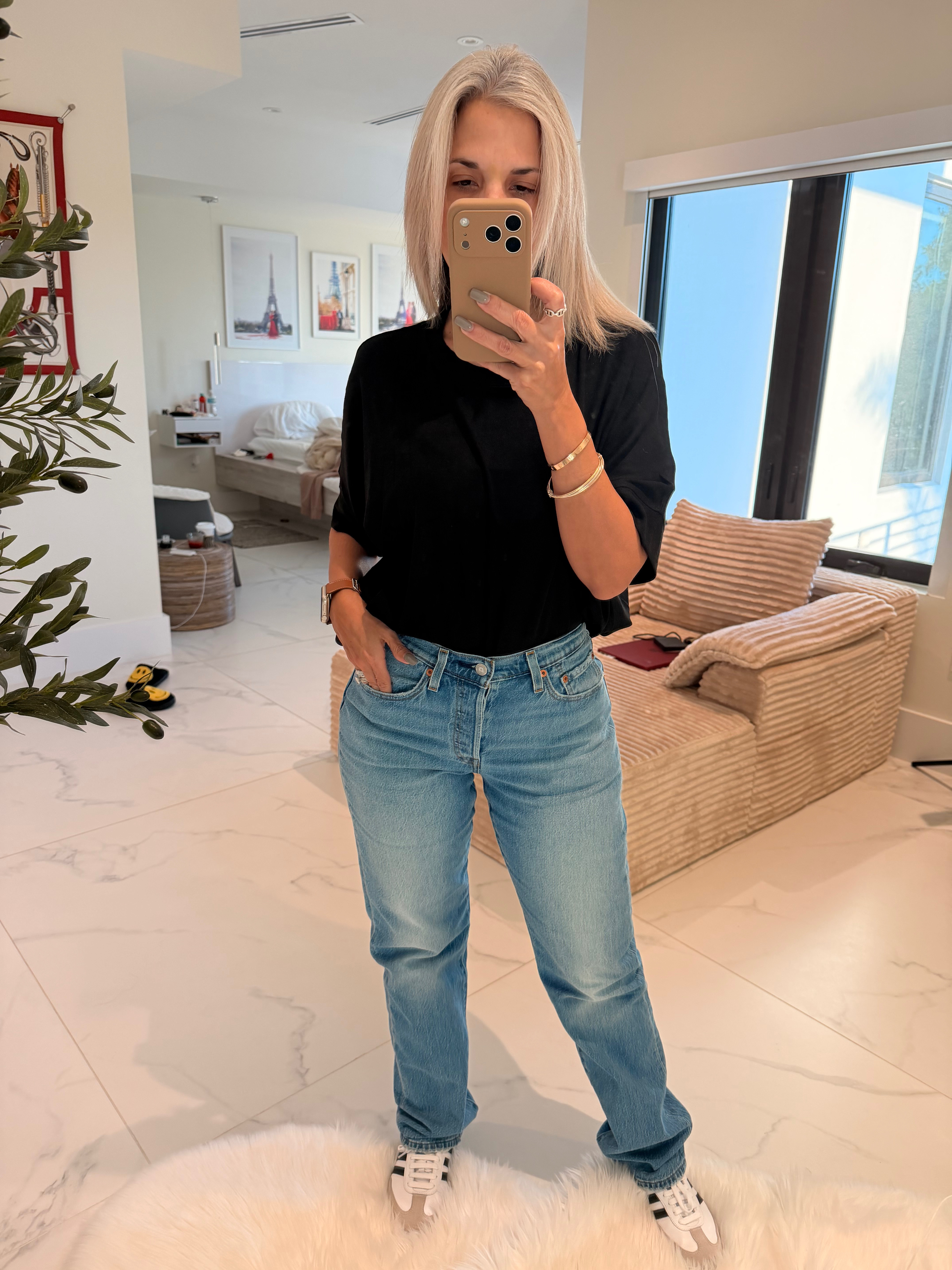 I have these Jeans by Levi’s and they are my go-to. 501® Curve is designed with a smaller waist, and fuller hip and thigh. I’m a Size 27x32 (I could do 27x30 but I preferred them long)  

 #LTKMothersDay