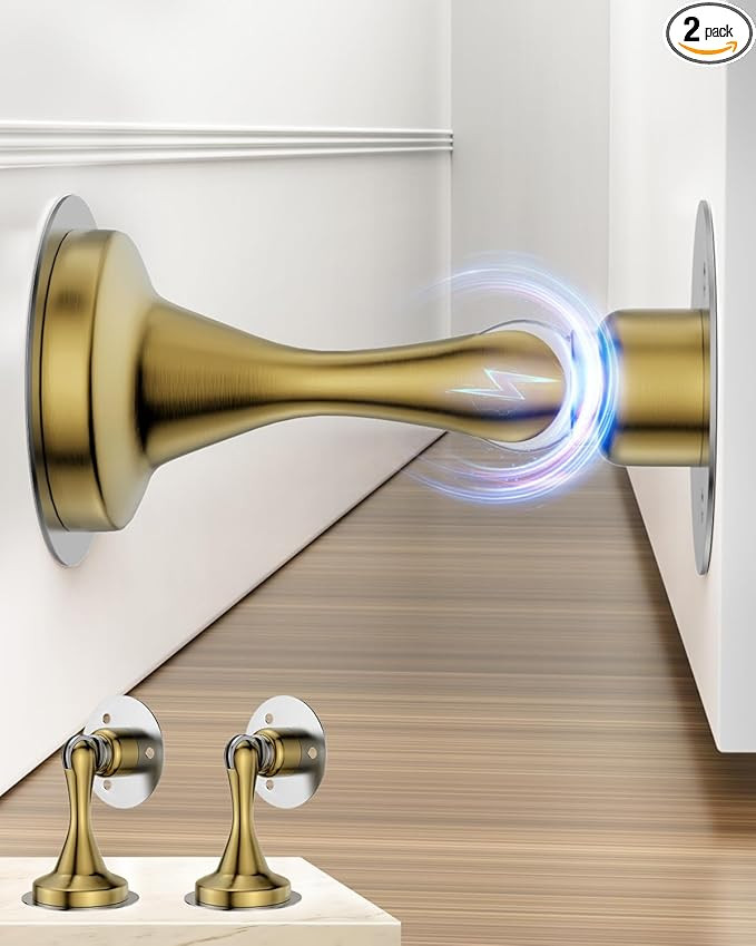Magnetic Door Stopper for Bottom of Door Catch, Heavy Duty Magnets Door Stops Holder to Keep Door... | Amazon (US)