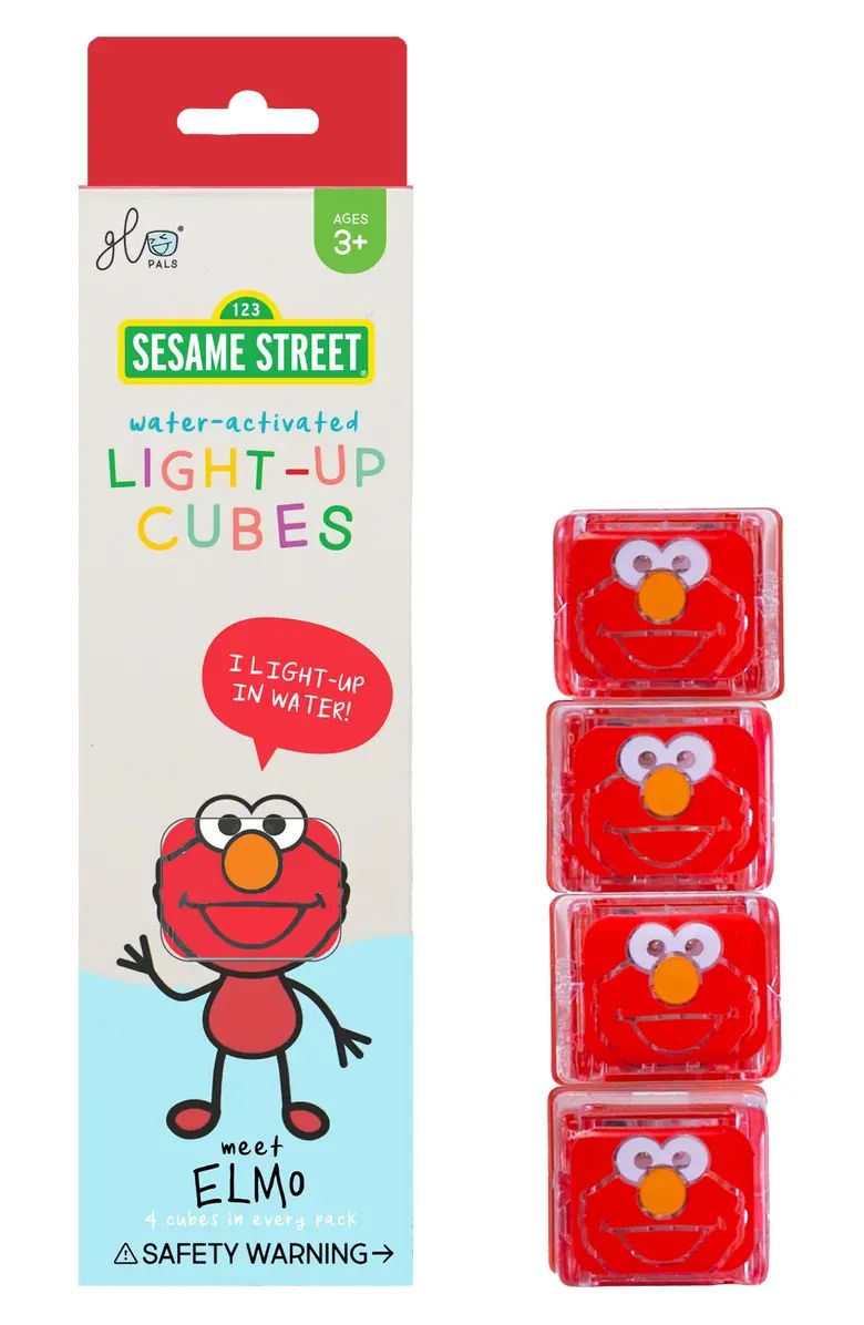 x Sesame Street Elmo 4-Pack Water Activated Light-Up Sensory Cubes | Nordstrom