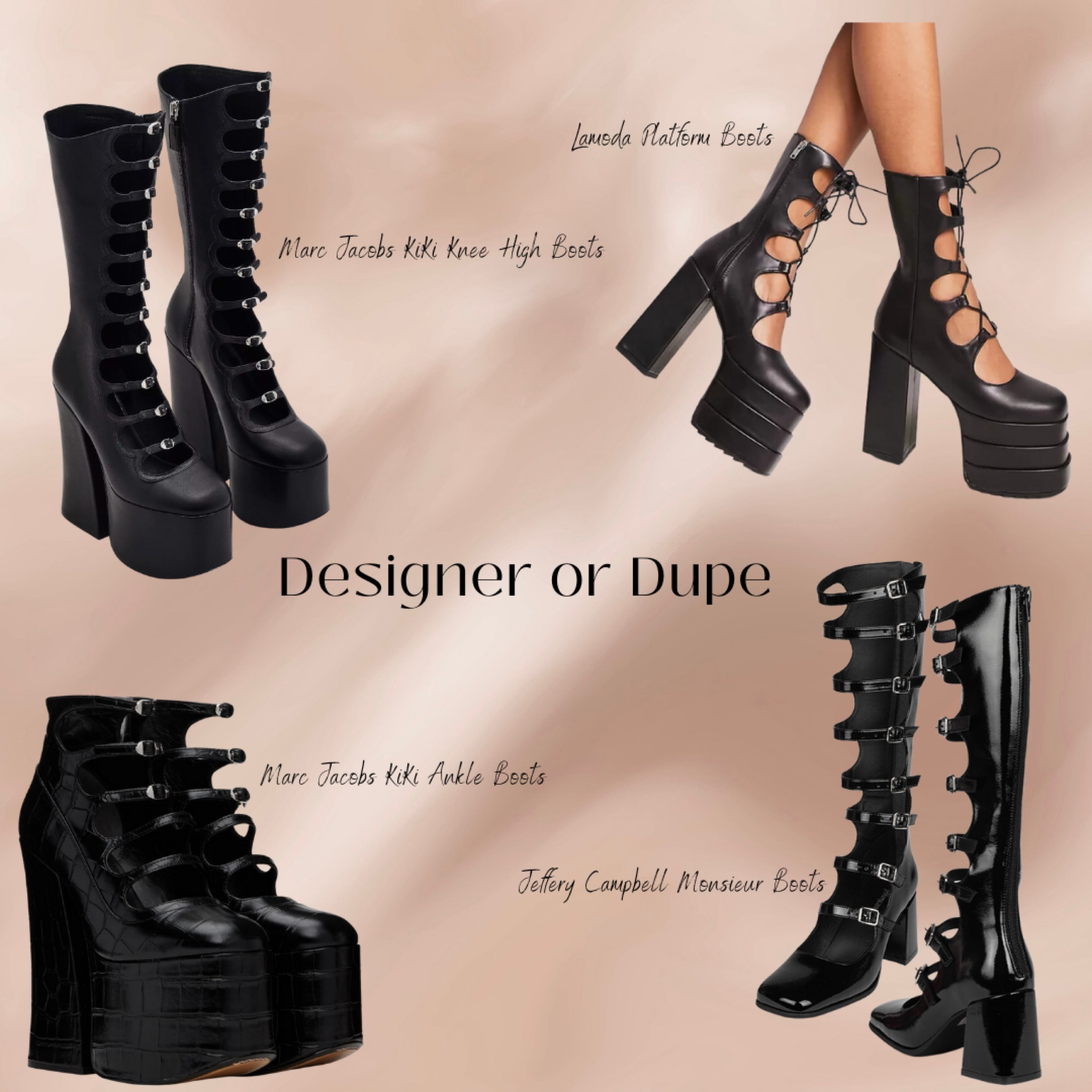 I absolutely love the Marc Jacobs KiKi Boots! Are y’all splurging or purchasing the dupes? Either way you’ll be fly!!! 

#LTKstyletip #LTKshoecrush #LTKSeasonal