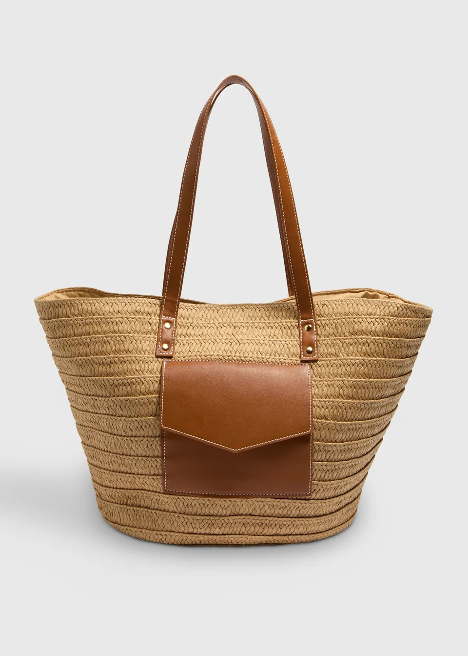 Natural Raffia Tote Bag - One Size | Matalan (UK)