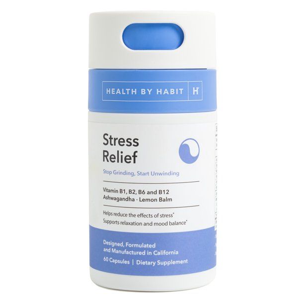 Health By Habit Stress Relief Supplement - Walmart.com | Walmart (US)