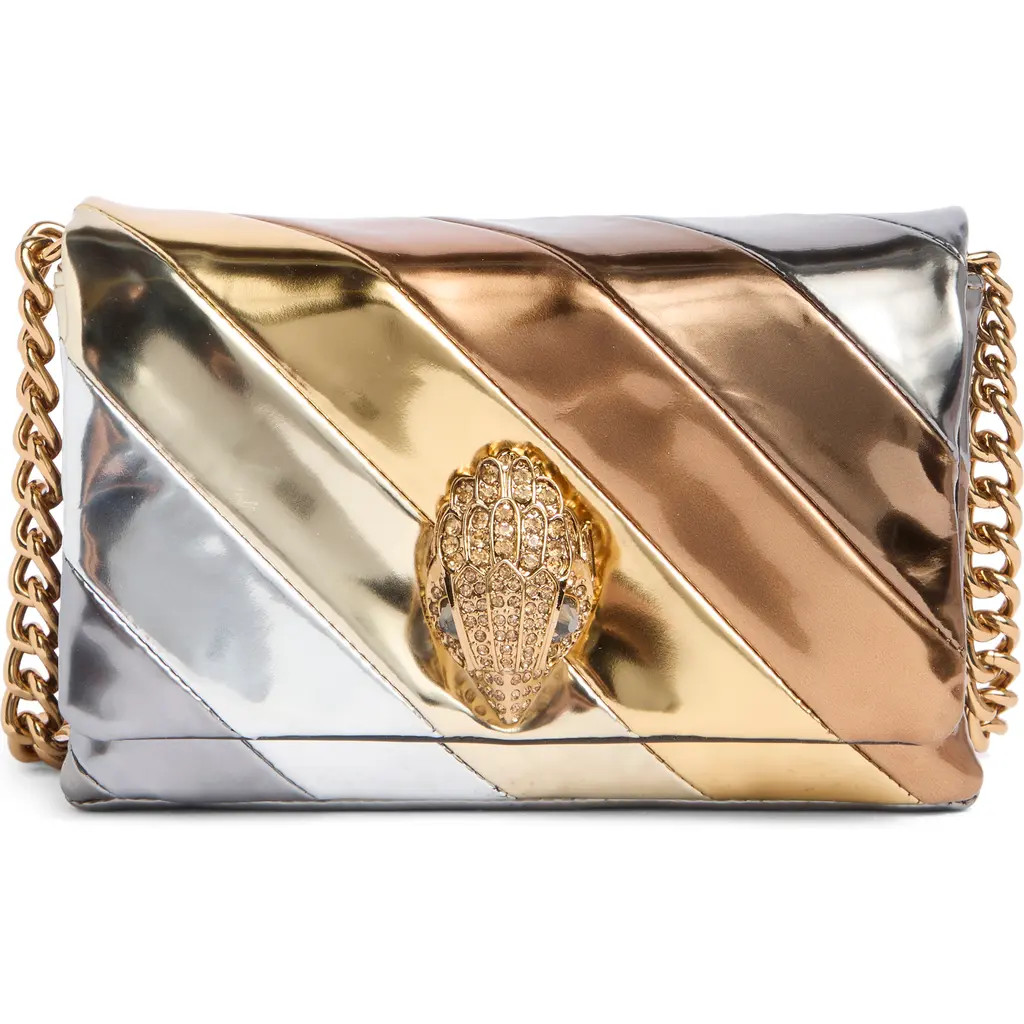 Kurt Geiger London Mini Kensington Flap Convertible Crossbody Bag in Metallic Multi at Nordstrom Rack | Nordstrom Rack