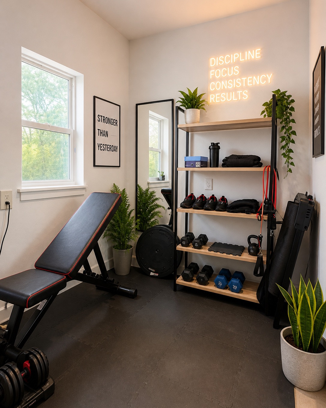 Garage Gym Inspo loading…!

I have a corner in the garage for my workout gear, and i think it’s in desperate need of a facelift, what do you think?!

Facebook marketplace fairy godmother, work your magic!!

Tagged “exactly,” are the items currently own and the ones left as “similar,” are the ones I’d like to get!

#LTKfitnessgoals #LTKActive #LTKHome